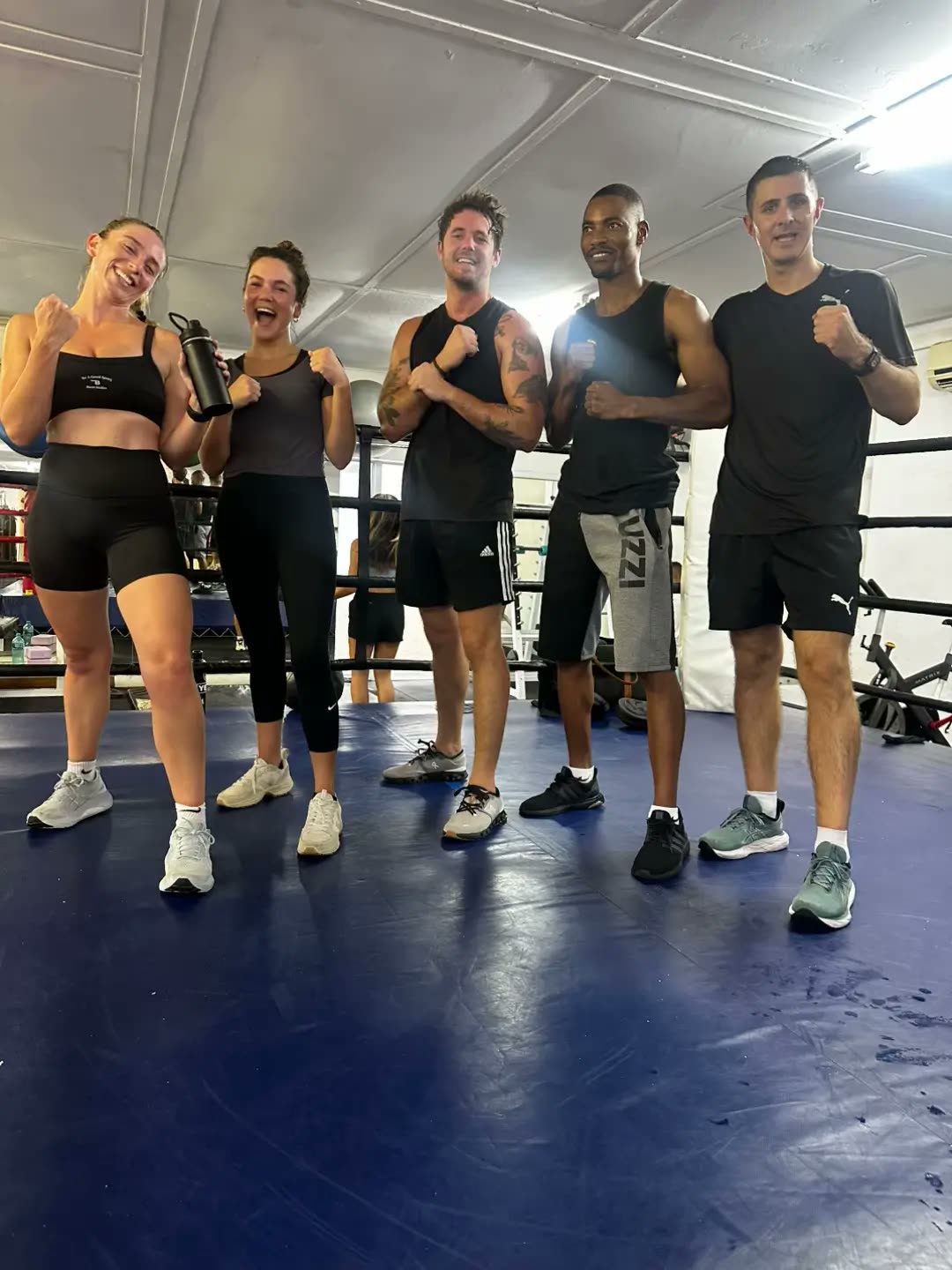 Teen boxing class