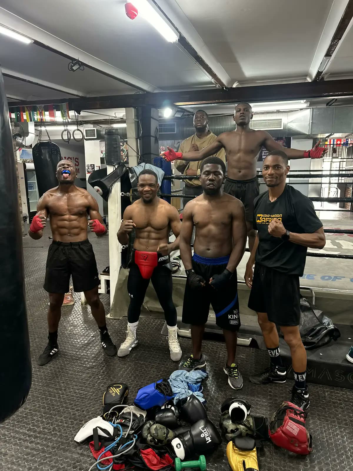 Warm-up before a boxing class