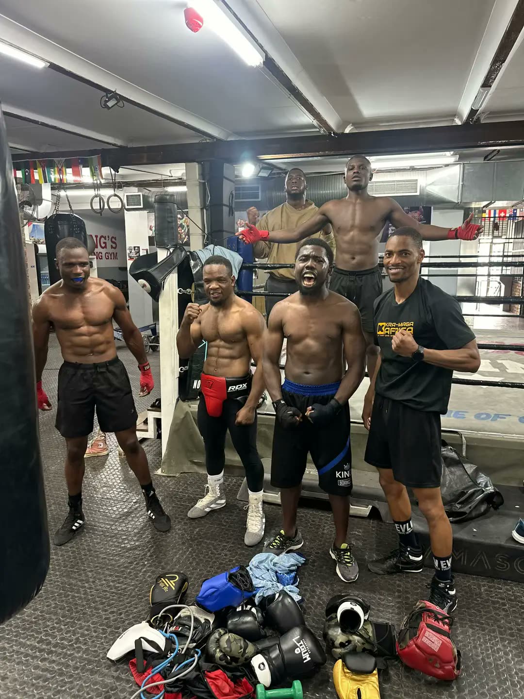 Sparring practice